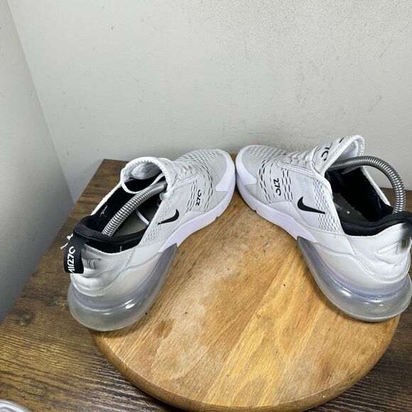 Nike Air Max 270 Shoes Womens Size 9.5 White Black AH6789-100 Running Sneakers - Picture 5 of 8